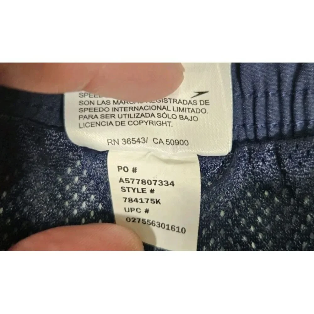 Speedo Men's Border Line Performance UPF 50 protection Shorts Blue Size Small‎